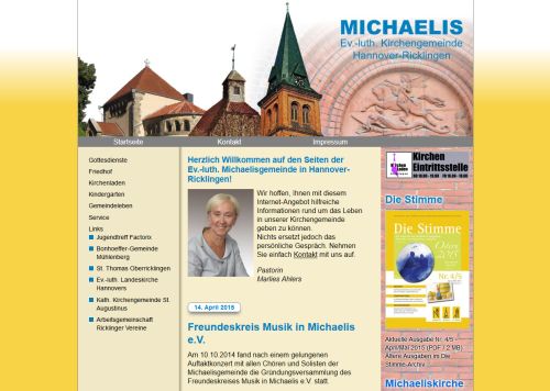 Homepage der Ricklinger Ev.-Luth. Michaelis-Gemeinde